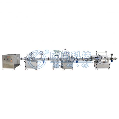  全自动立式4头磁力齿轮泵灌装生产线 AS-GZ-CL04+XSLPJ+JZXGJ-02+FANGL+S03 